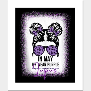 Lupus awareness messy bun Posters and Art